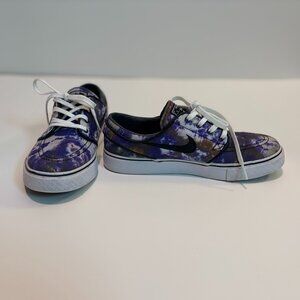 Nike Zoom Stefan Janoski Pr Qs Tie-Dye Purple/Black/White Skate Shoes